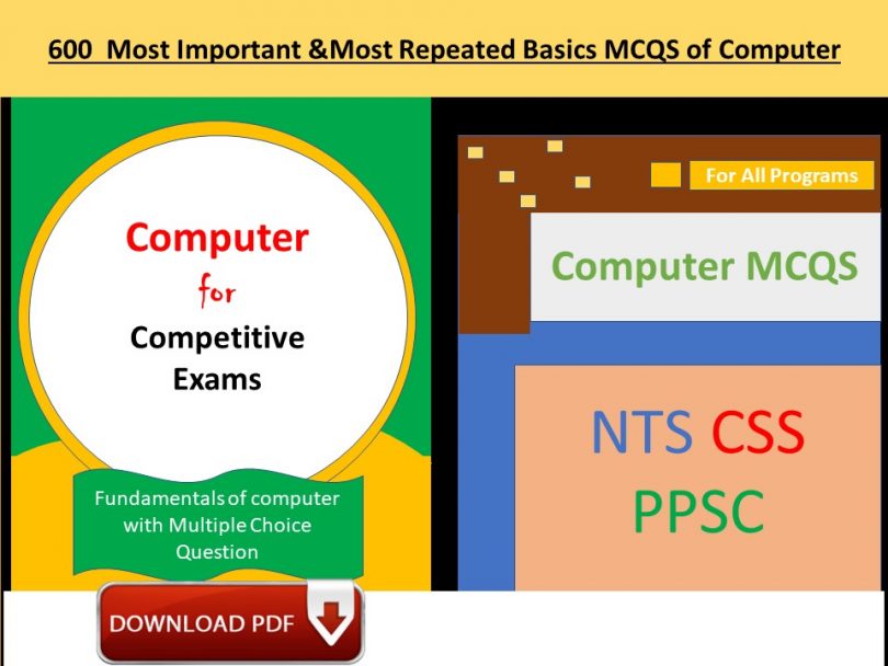 computer mcqs with answer pdf